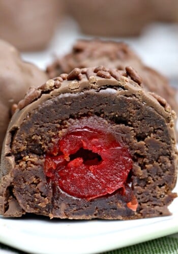 Chocolate Brownie Cherry Bombs 