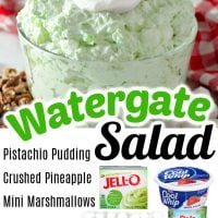 Watergate Salad ingredients.