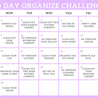 30-Day Organizing Challenge